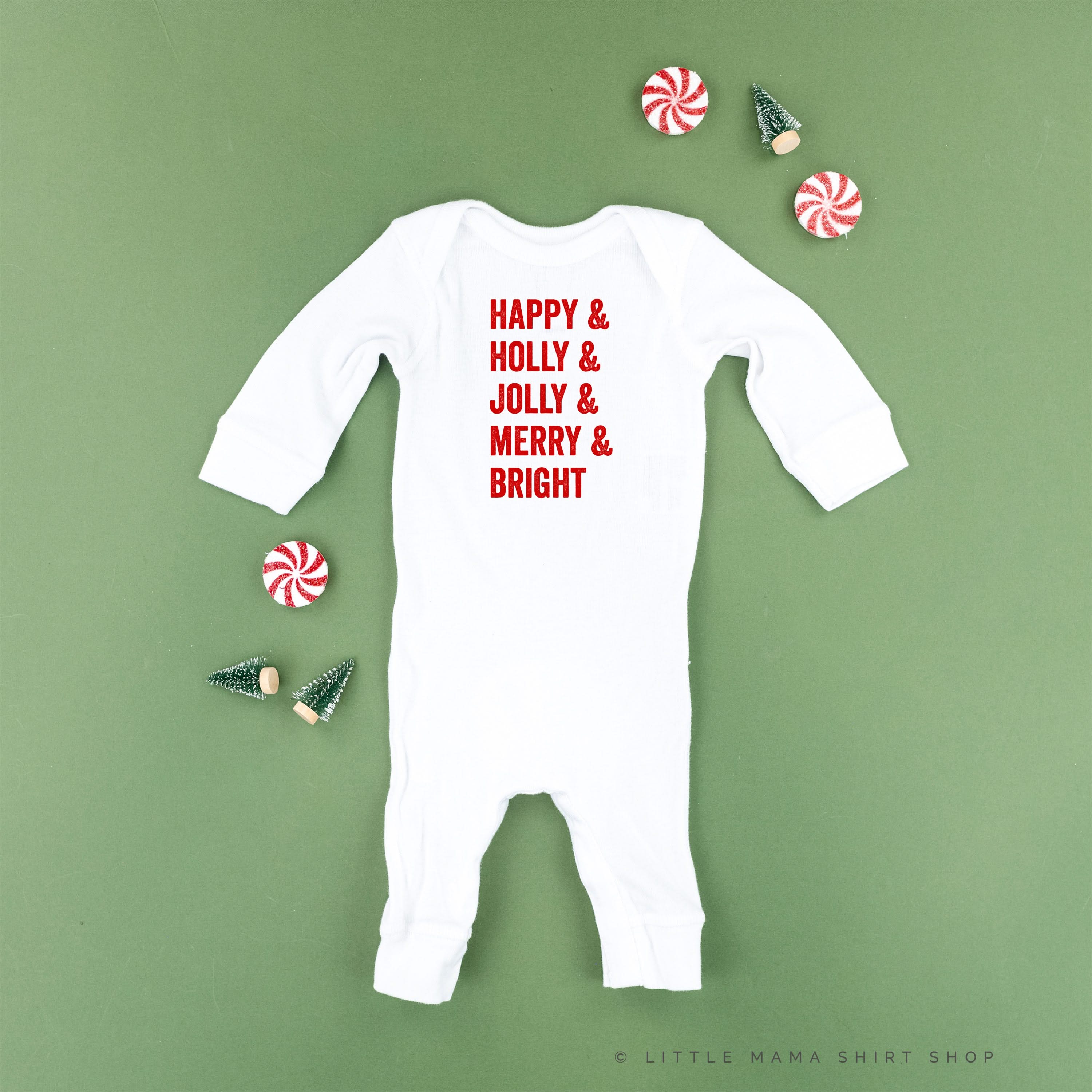 Happy & Holly & Jolly & Merry & Bright - Baby Sleeper
