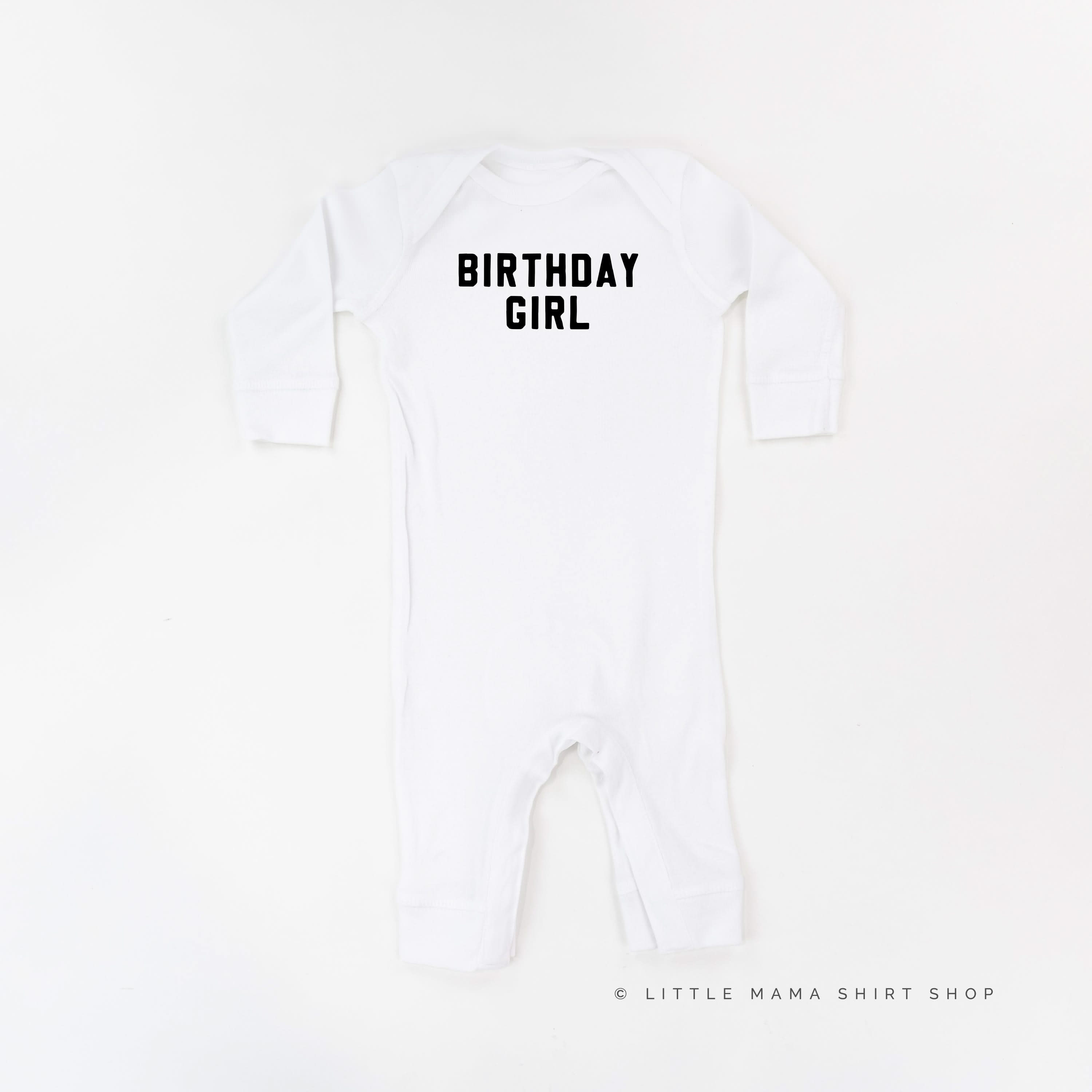 Birthday Girl - Block Font - Baby Sleeper