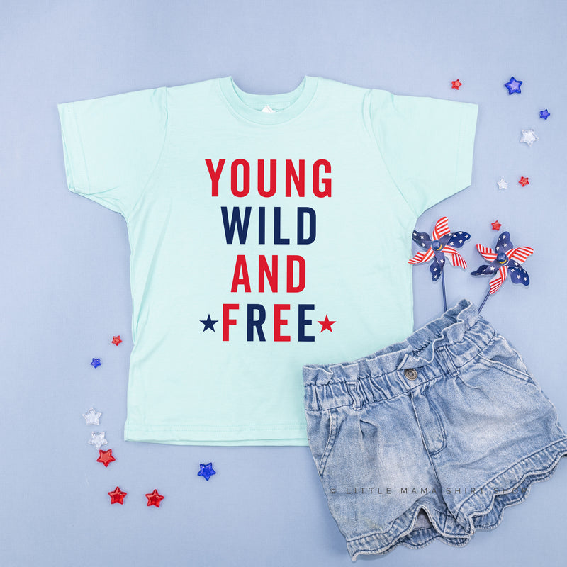YOUNG WILD AND FREE - Short Sleeve Child Shirt
