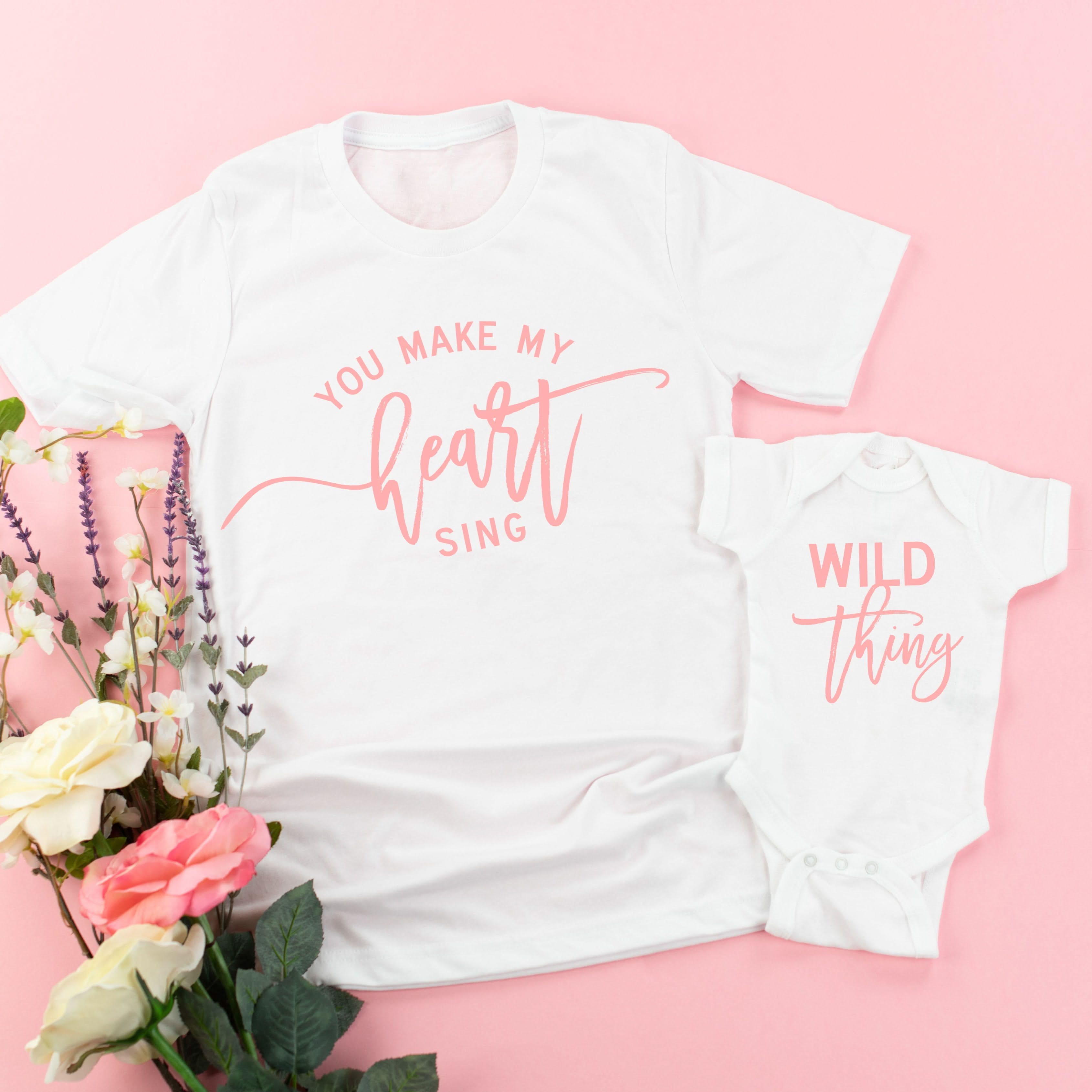  Pink Design | Set of 2 Shirts Little Mama Shirt Shop