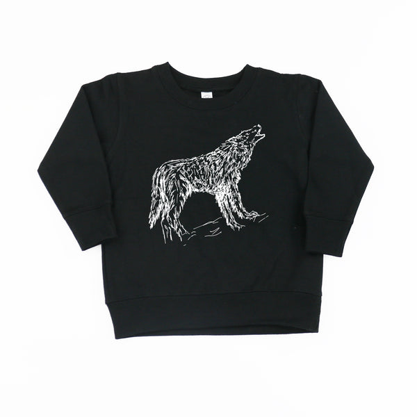 WOLF - HAND DRAWN - Child Sweater