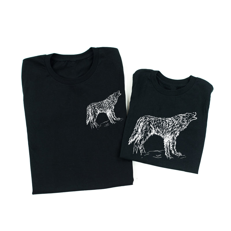 WOLF- HAND DRAWN - Set of 2 Shirts