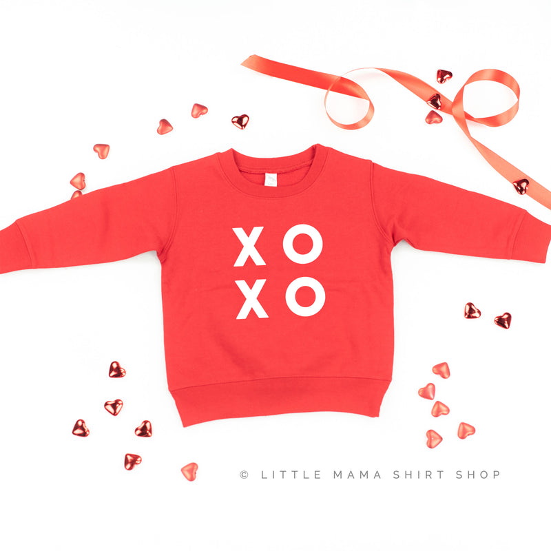 XOXO - Block Font - Child Sweater