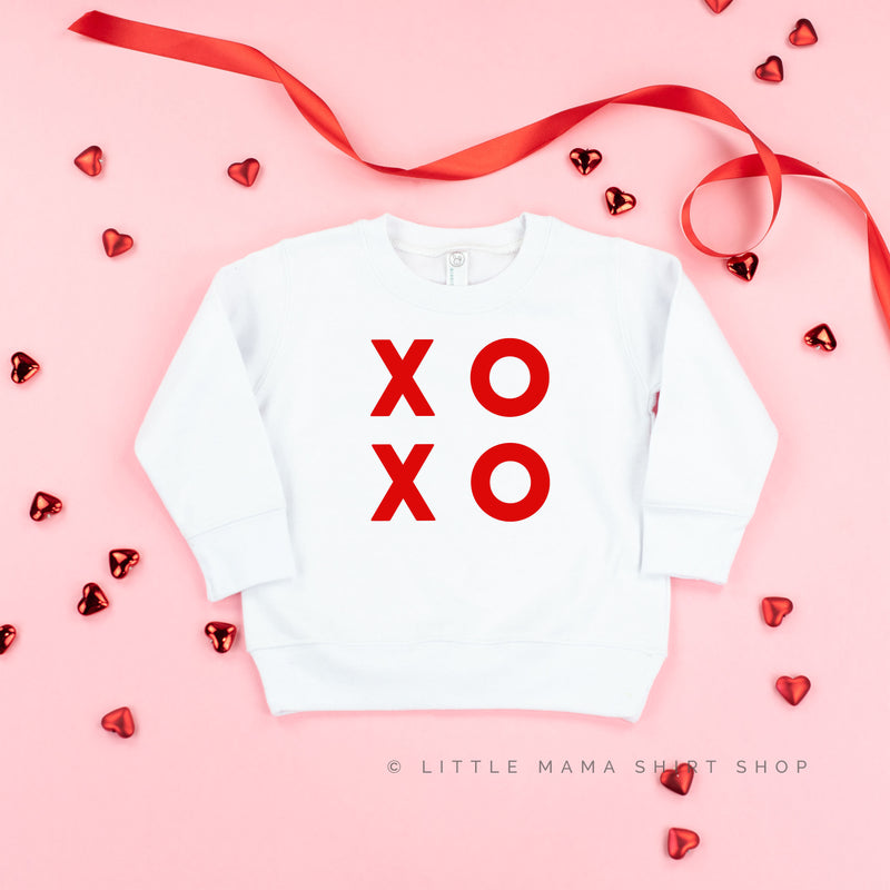 XOXO - Block Font - Child Sweater