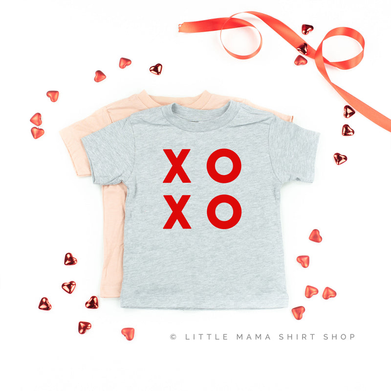 XOXO -  Block Font - Short Sleeve Child Tee