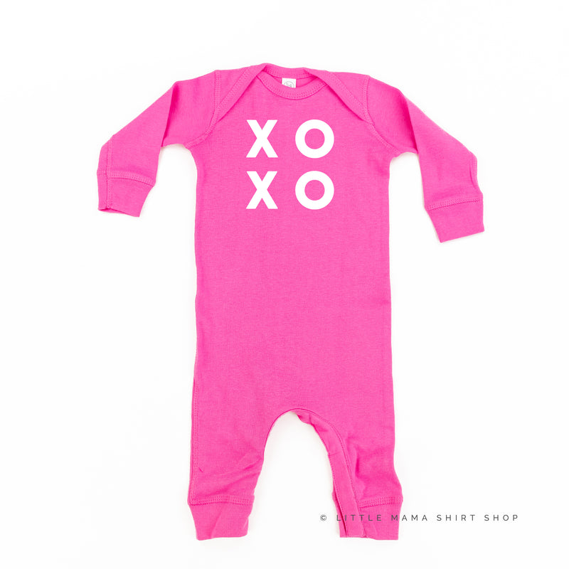 XOXO - Block Font - Baby Sleeper