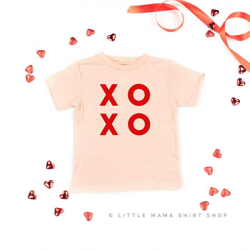 XOXO -  Block Font - Short Sleeve Child Tee