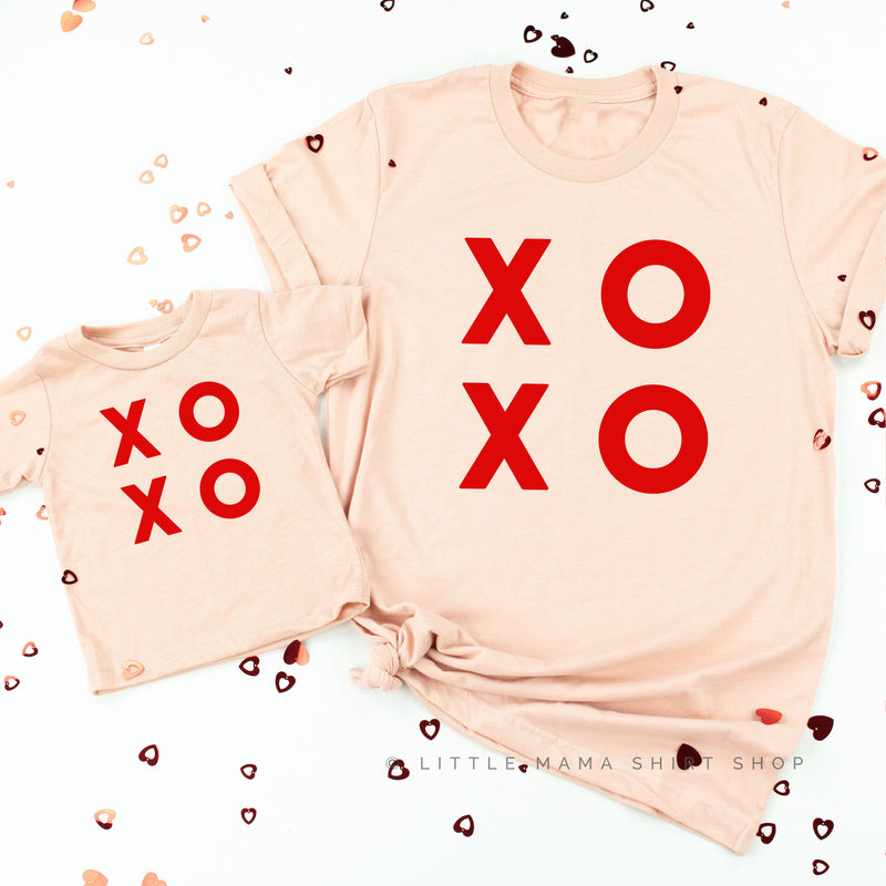 XOXO - Block Font - Set of 2 Tees