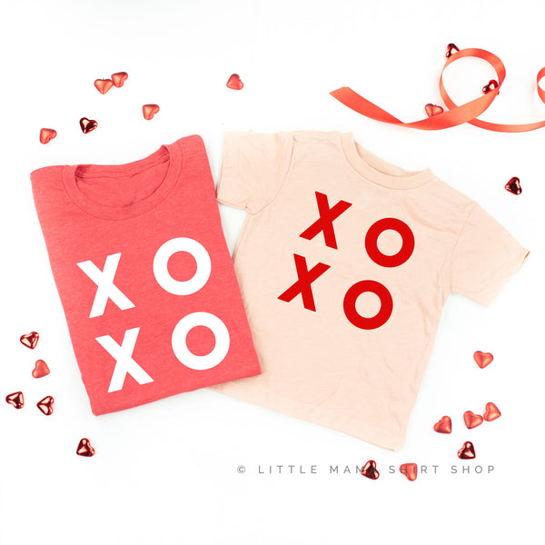 XOXO - Block Font - Set of 2 Tees