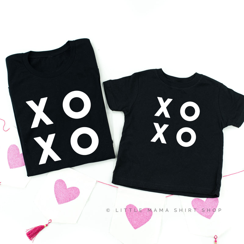 XOXO - Block Font - Set of 2 Tees