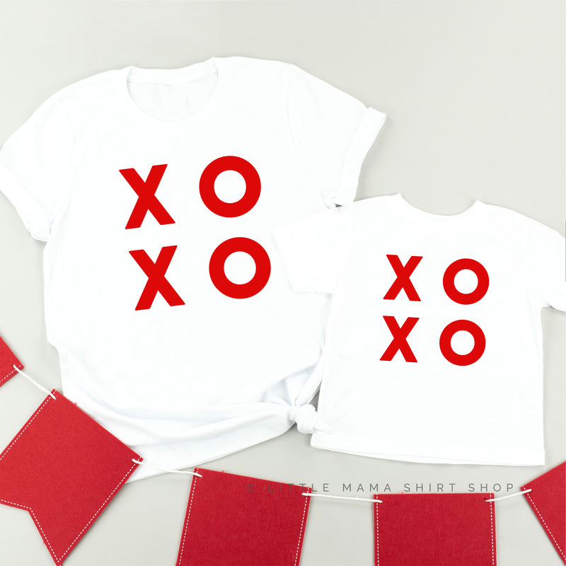 XOXO - Block Font - Set of 2 Tees