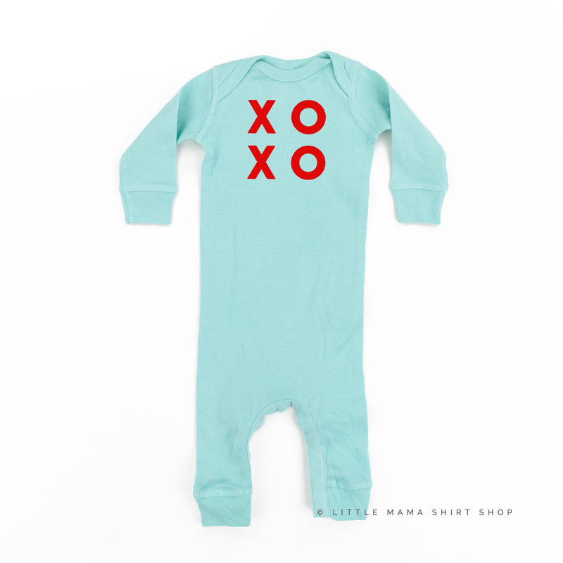 XOXO - Block Font - Baby Sleeper