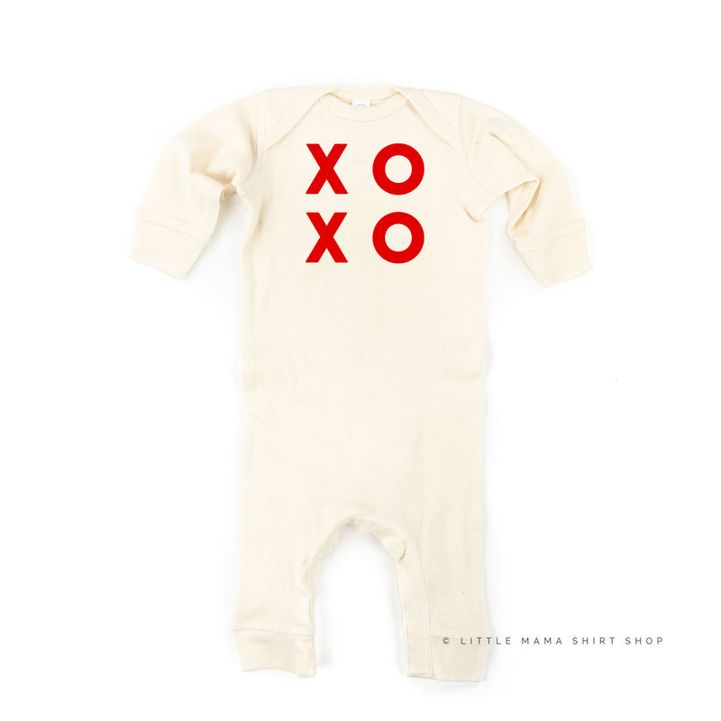 XOXO - Block Font - Baby Sleeper