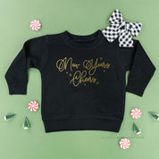 New Years Cheers - Stars/Script - Child Sweater Little Mama Shirt Shop