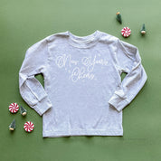 New Years Cheers - Stars/Script - Child LONG SLEEVE Tee Little Mama Shirt Shop