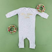 New Years Cheers - Stars/Script - Baby Sleeper Little Mama Shirt Shop