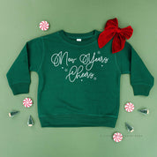 New Years Cheers - Stars/Script - Child Sweater Little Mama Shirt Shop