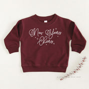 New Years Cheers - Stars/Script - Child Sweater Little Mama Shirt Shop