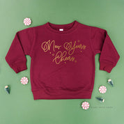 New Years Cheers - Stars/Script - Child Sweater Little Mama Shirt Shop