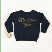 New Years Cheers - Stars/Script - Child Sweater Little Mama Shirt Shop