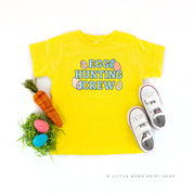 Egg Hunting Crew - Groovy w/ Eggs - Child Tee Little Mama Shirt Shop