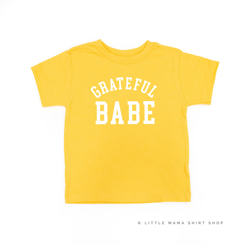 Grateful Babe - (Varsity) - Short Sleeve Child Shirt