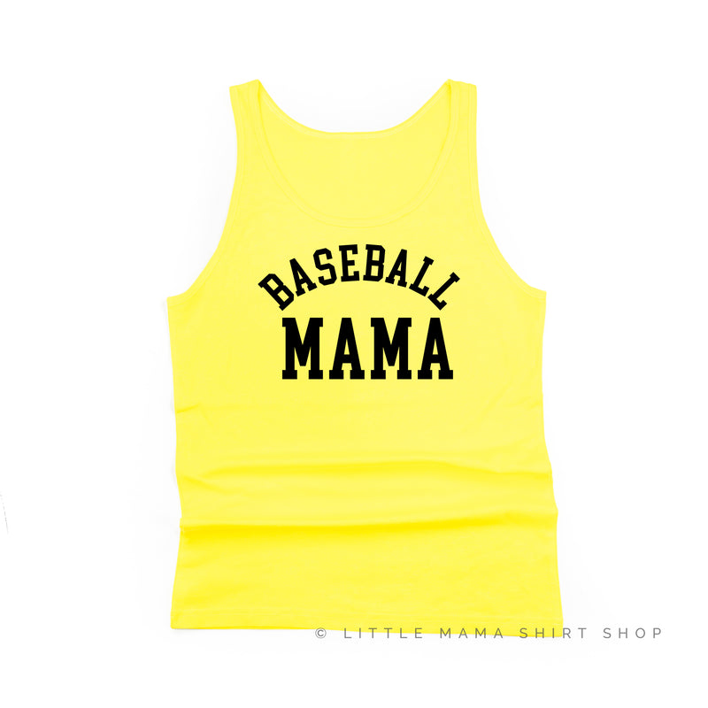 Baseball Mama - Baseball Detail on Back - Unisex Jersey Tank