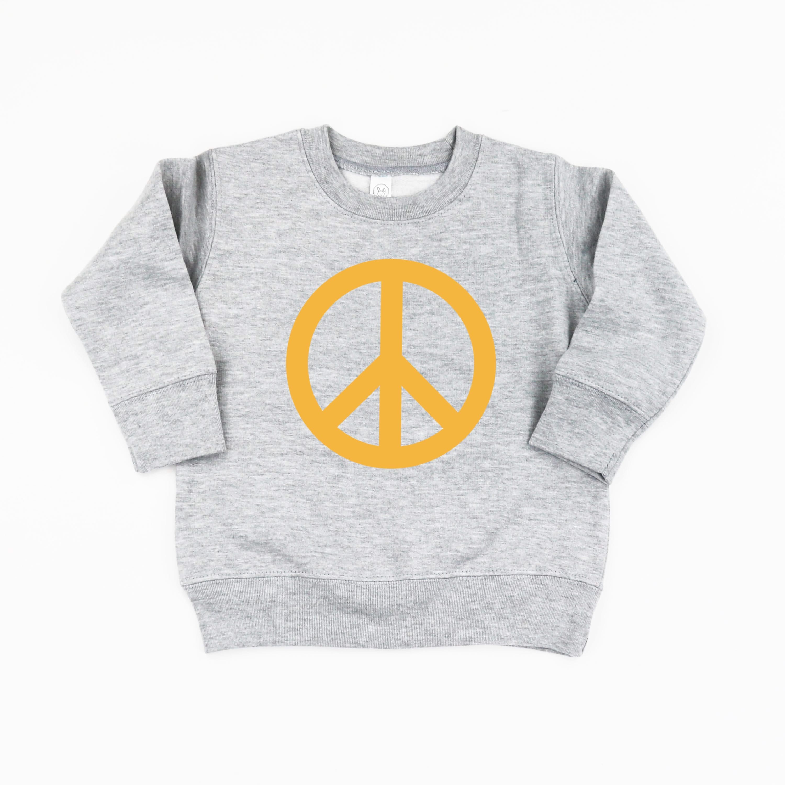 Peace Sign - Full Size Design on Front - Child Sweater Little Mama Shirt Shop